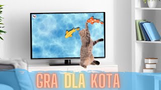 Gra dla kota rybki  Włącz film i zobacz co się stanie Super zabawa dla kota 😺 [upl. by Diraj]