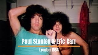 Paul Stanley amp Eric Carr Interview London 1984 [upl. by Nodearb]