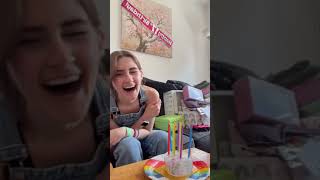 Birthday Candles VS Tourettes🫣😅 [upl. by Arraek]