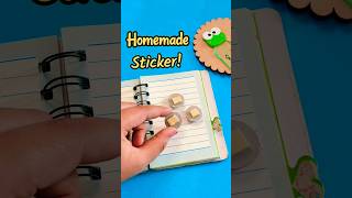 DIY Handmade 3D Stickers 💞 waste material craft idea diy crafts shorts sticker [upl. by Nolahc835]