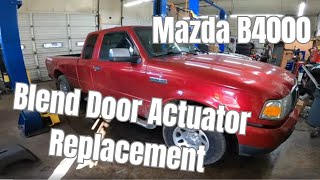 Mazda B4000 Blend door Actuator Replacement [upl. by Nosnek]