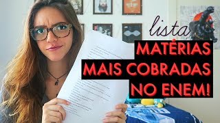 O QUE MAIS CAI NO ENEM Lista de matérias para revisar antes da prova  Débora Aladim [upl. by Enyamrahc424]