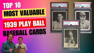 Top 10 Most Valuable 1939 Play Ball Baseball Cards [upl. by Michaela]