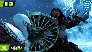 God of War Ragnarok  HIGH   GTX 1650TI  i510300H [upl. by Yrrah]