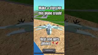 Make a story for this plane crash shorts fyp aviation planes avgeek plane [upl. by Hoisch]