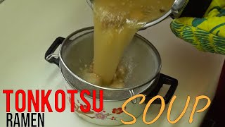 How To Make Tonkotsu Ramen Soup  Pork Bone Broth [upl. by Aroel]