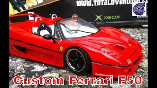 Custom made Ferrari F50 Burago 118 diecast model [upl. by Tuneberg]