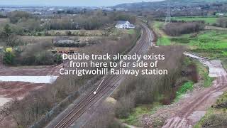 Cork  Midleton Railway  Double track expansion project  update 1 [upl. by Ellenwahs]