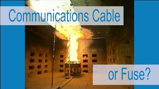 CCCA Counterfeit Communications Cable Fire Test [upl. by Ninehc500]