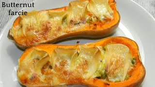 plaisirdedéguster Butternut farcie 193  Stuffed butternut [upl. by Nirol]