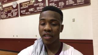 Chalmette guard Glenshaw Amos talks district championship East Jefferson [upl. by Ivets]