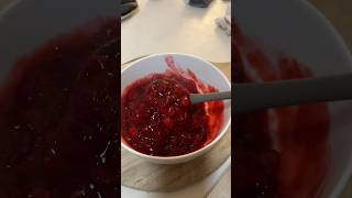 CRANBERRY SAUCE RECIPE TUTORIAL HOMEMADE  homemade recipe cranberrysauce shorts howtomake [upl. by Barcellona146]