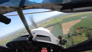 Approach and landing at Old Warden Airfield [upl. by Nitnert562]