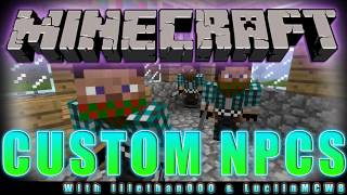 Minecraft Mod Reviews  CUSTOM NPCS MOD by Noppes [upl. by O'Donnell]