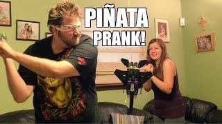 PIÑATA PRANK GRIM Smashes TOY with SELFIE STICK [upl. by Massimiliano]