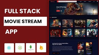 React Nodejs Movie App  MERN Stack  Firebase Full Tutorial [upl. by Grogan]