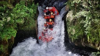 Worlds Highest Commercially Rafted Waterfall  Play On in New Zealand in 4K  DEVINSUPERTRAMP [upl. by Nibroc395]