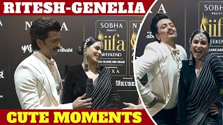 RiteshGenelias cute moments at IIFA [upl. by O'Kelly]