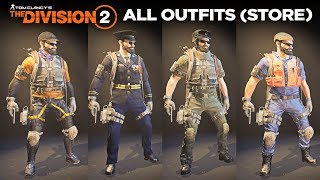 The Division 2  All Outfits  Clothes Apparel Store SHOWCASE [upl. by Selig220]