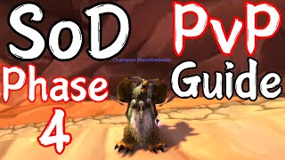 Boomkin PvP Guide Phase 4 Season of Discovery BiS PreBiS Talents Runes Professions amp More [upl. by Calandria]