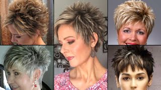 Best Of Mess Spiky Pixie HairCuts With Asymmetrical Bangs 2022Hair Styles Pro [upl. by Olpe799]