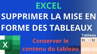 Enlever ou supprimer la mise en forme tableau Excel avec lexemple de gestion de stock [upl. by Ellicul]