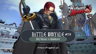 Battle Royale 114  Divine Departure  KidShanks vs Blackbeard  One Piece  Burning Blood [upl. by Nivalc]