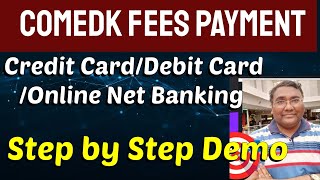 How to make payment in Comedk 2024Comedk fee paymentComedk counselling 2024COMEDK fees structure [upl. by Opiuuk]