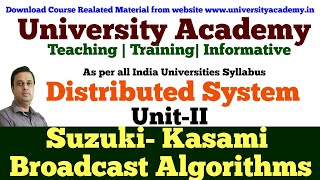 DS15 Distributed Mutual ExclusionToken based algorithmsSuzuki Kasami Broadcast Algorithm Example [upl. by Skylar]