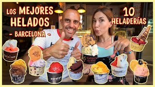 🍦 TOP 10 mejores HELADOS de Barcelona 🍨 Probamos las heladerías artesanas más famosas [upl. by Netsirc]