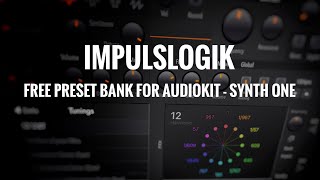 Free Preset Bank For AudioKit  Synth One  IOS [upl. by Beach]