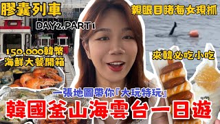 《韓國自由行Day21》釜山篇부산 『一張攻略地圖帶你大玩特玩「海雲台一日遊」』必搭超美海景膠囊列車💊、尾浦到清沙浦、海岸列車、15萬韓幣海鮮大餐開箱、天空步道、超必吃蜂巢冰淇淋 [upl. by Tombaugh]