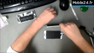 Comment réparer lécran cassé dun iPhone 5  Vidéo [upl. by Nodnahs]