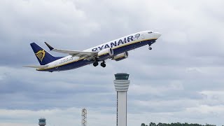 Ryanair B737800 take off from Dublin [upl. by Casey]