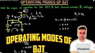 Operating Modes of BJT 1  Electronics 1 [upl. by Bauer]