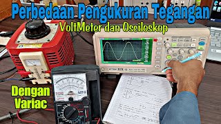 Mengapa Pengukuran Tegangan Di Osciloskop BERBEDA Dengan Di Volt Meter automobile osciloscopi [upl. by Kentigera752]