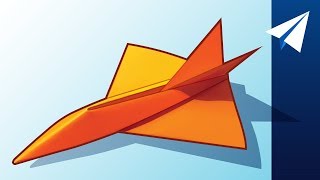 FLIES OVER 100 FEET — How to Make a Jet Paper Airplane  Diamondback Designed by Jayson Merrill [upl. by Avin]