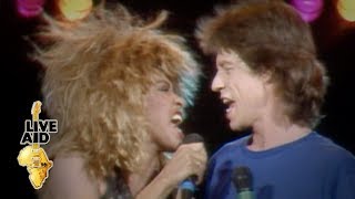 Mick Jagger  Tina Turner  State Of Shock  Its Only Rock n Roll Live Aid 1985 [upl. by Phemia]