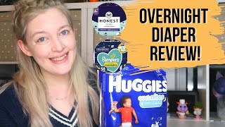 OVERNIGHT DIAPERS REVIEW  Best Overnight Diapers for Heavy Wetters and Stomach Sleepers 2021 [upl. by Llert]