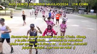 DOMINGO 14 2024 A DISFRUTAR EL 21K CDMX 😊👏🏃‍♀️🏃‍♂️ [upl. by Dombrowski]