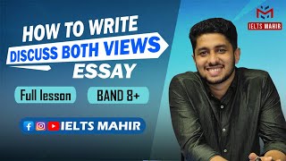 IELTS Writing Task 2 Discuss Both Views Essay কিভাবে লিখবেন  IELTS Mahir [upl. by Obara]