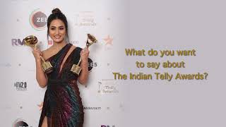 Hina Khan won the Best Actor in Negative Role Jury amp Fan’s choice at The Indian Telly Awards 2019 [upl. by Delia]