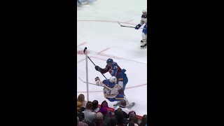 MacKinnon BULLDOZES Jeff Skinner 💥 [upl. by Ajim]