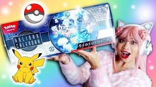 OPENING A POKEMON CARD HOLIDAY CALENDAR Pokemon TCG Holiday Advent Calendar pokemon [upl. by Enilecram]