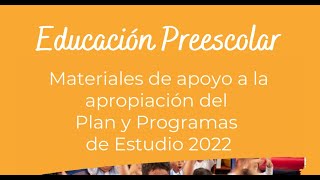 PREESCOLAR material de apoyo apropiación plan 2022 [upl. by Shirberg]