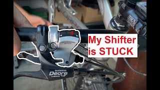 Shimano Shifter Wont Shift Quick Fix [upl. by Nidla]