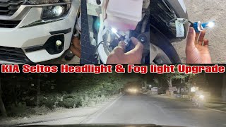 KIA Seltos Headlight Change  Kia Seltos Fog Light Replacement  Best Headlight Bulbs for Kia Seltos [upl. by Materi906]