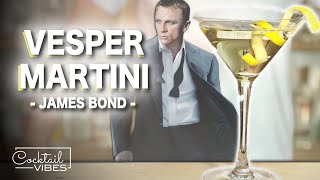 James Bonds VESPER MARTINI  1Minute Cocktail Recipes [upl. by Iman]