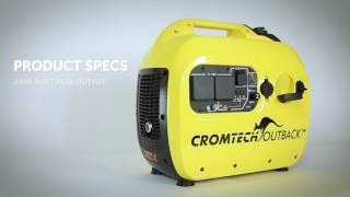 Cromtech Outback 2400w Inverter Generator [upl. by Airdnax]