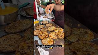 Amritsari Kulcha in Delhi😵😲 Indian food [upl. by Reed61]